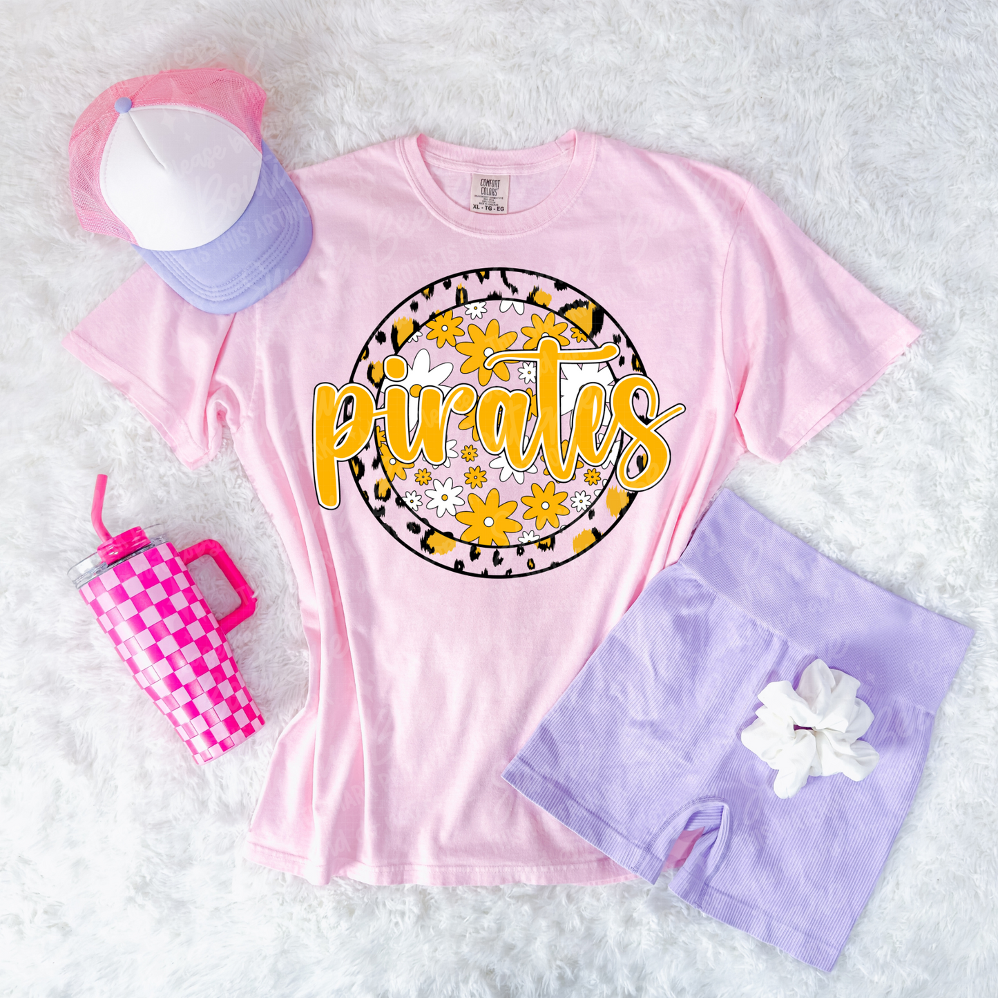 Pirates Floral Frame T-Shirt