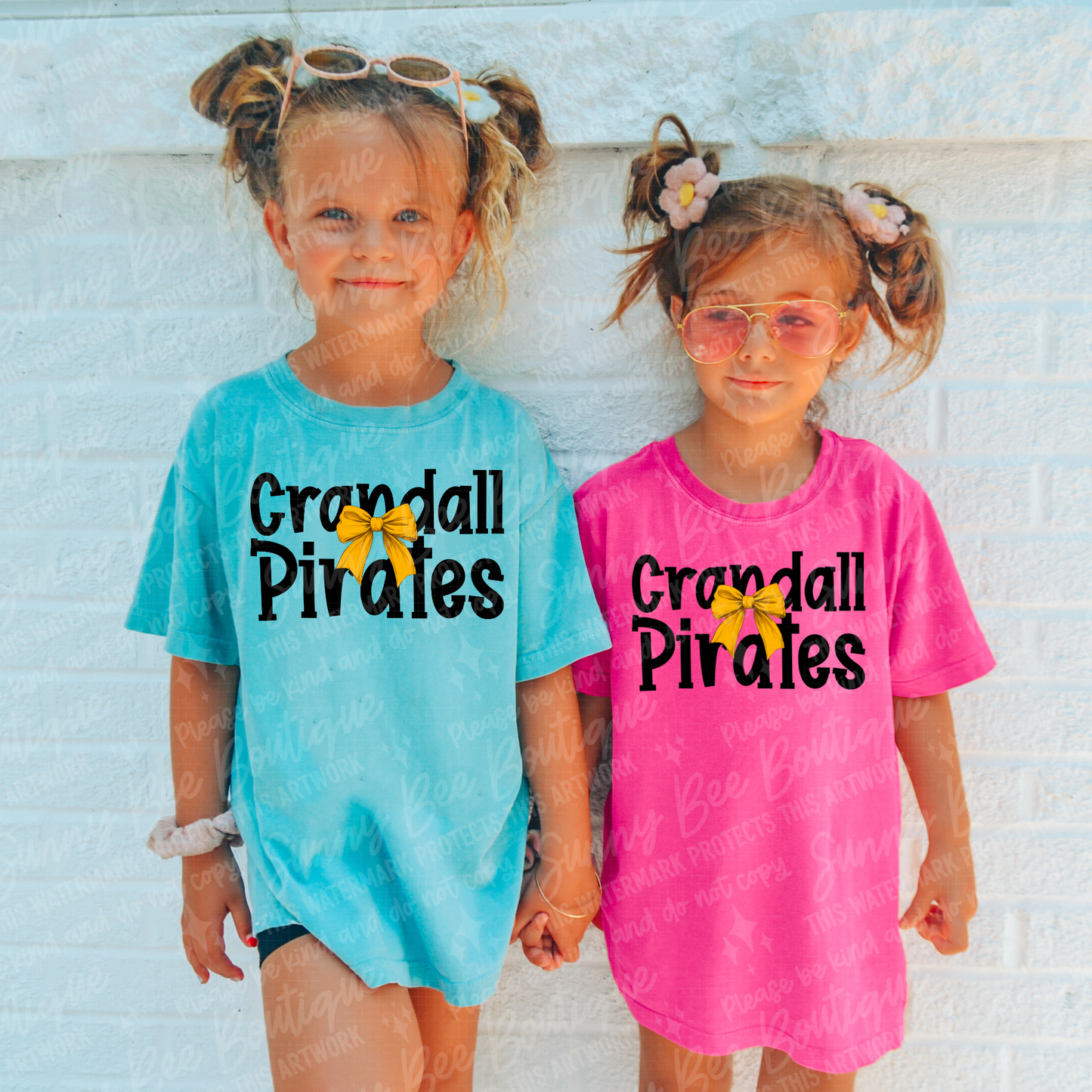 Crandall Pirates Coquette Bow T-Shirt
