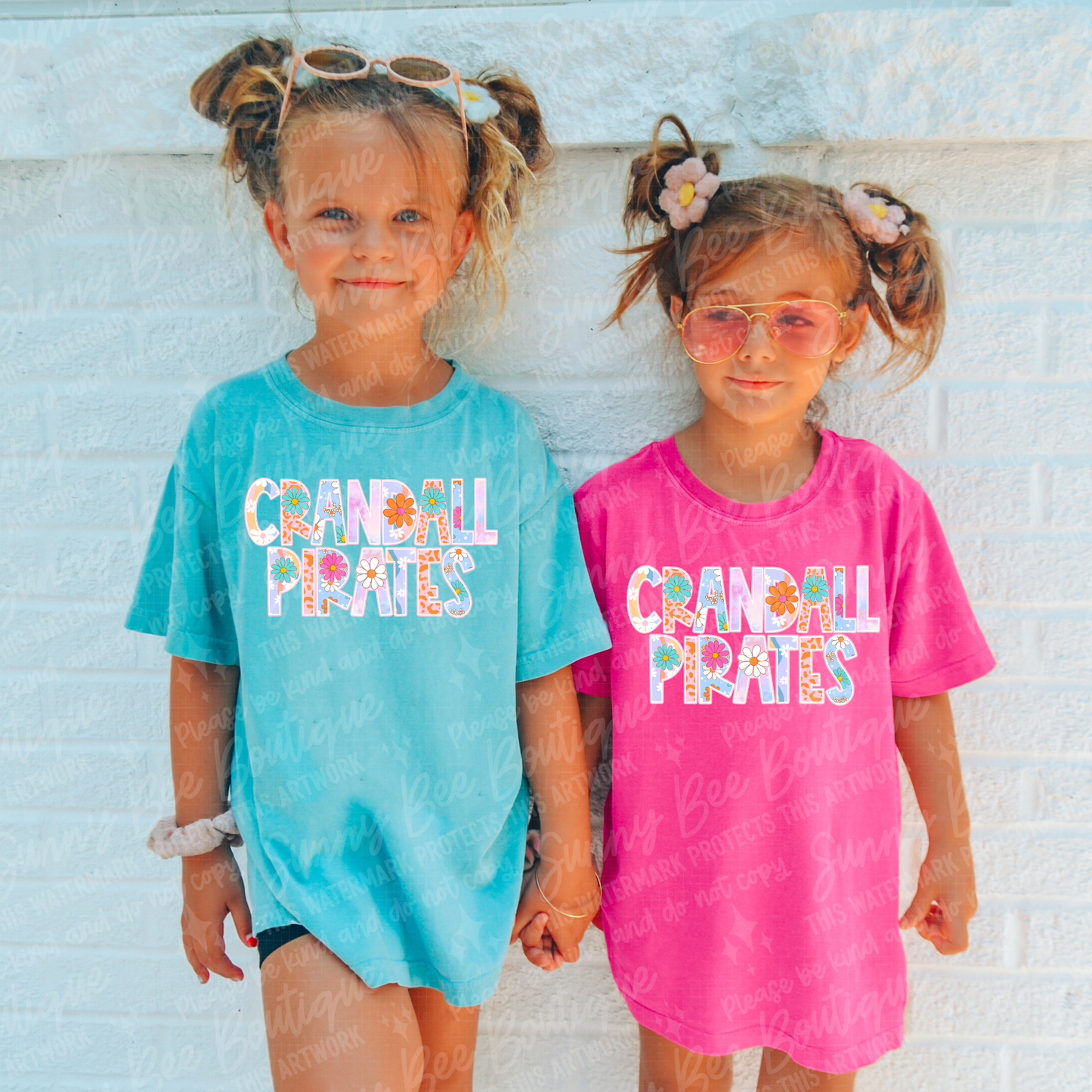 Crandall Pirates Floral T-Shirt