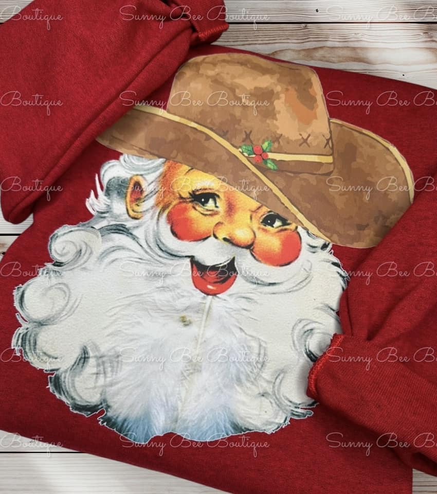 Cowboy Santa Sweatshirt