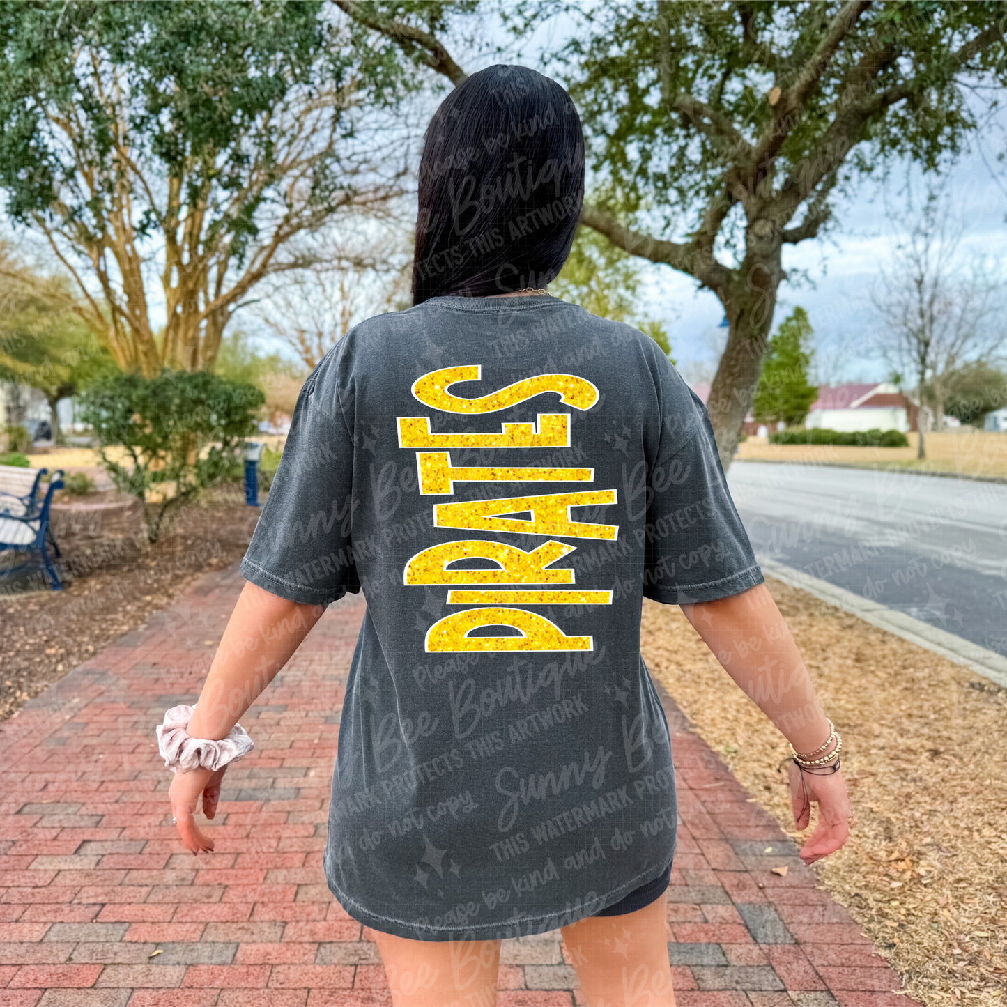 Pirates Faux Glitter T-Shirt