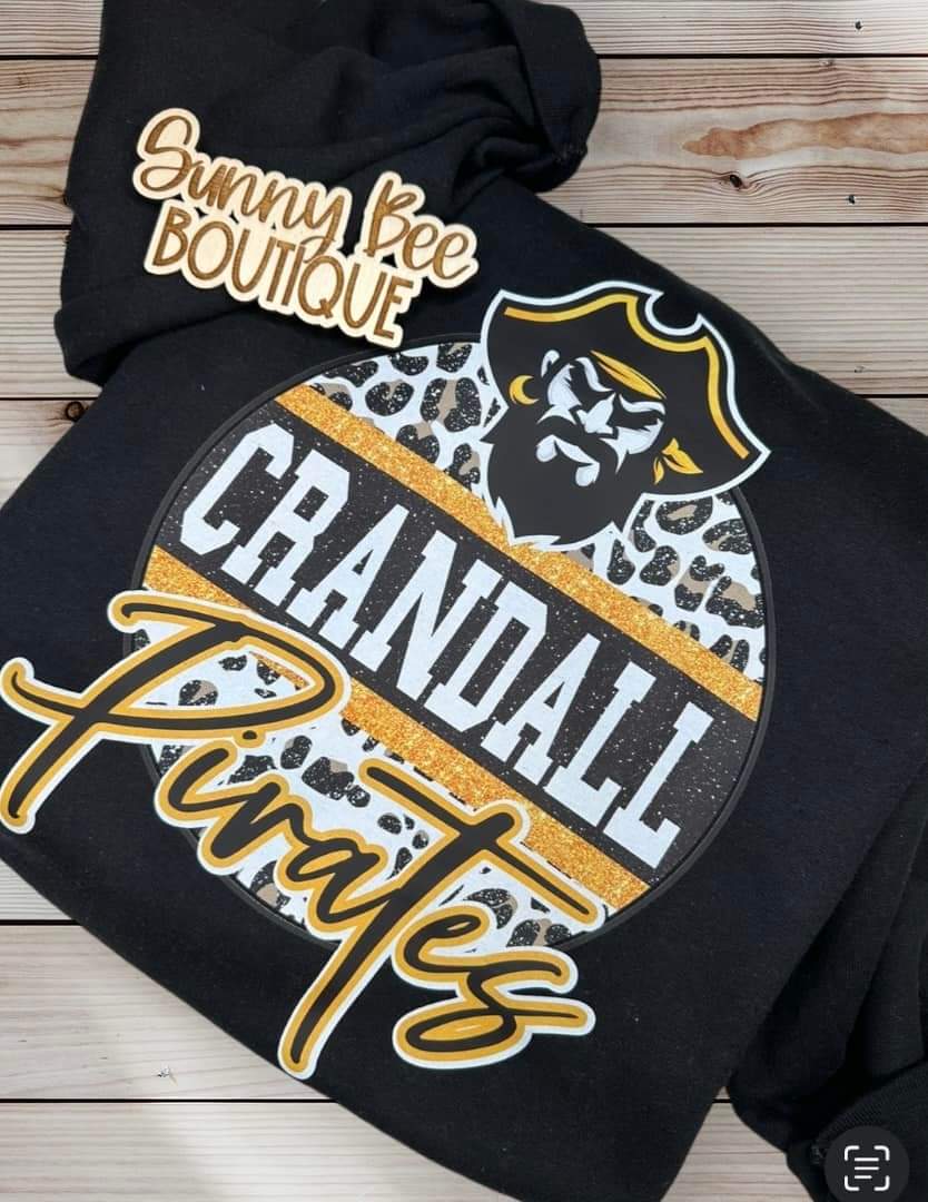 Crandall Pirates Leopard Glitter