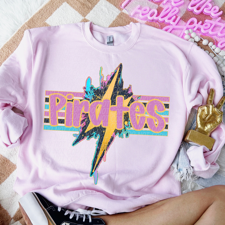 Pirates Stripe Bolt Graphic