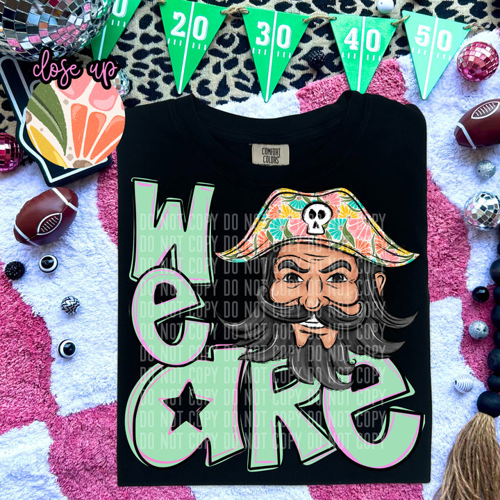 We Are Pirates Floral Head Graphic