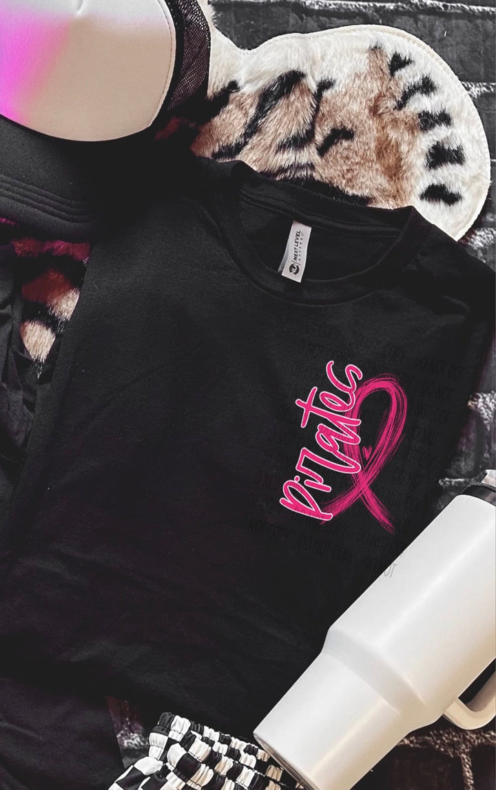 Pirates Pink Ribbon Graphic