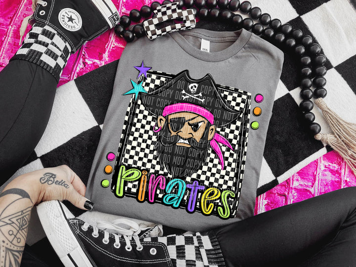Pirates Bright Checker Graphic