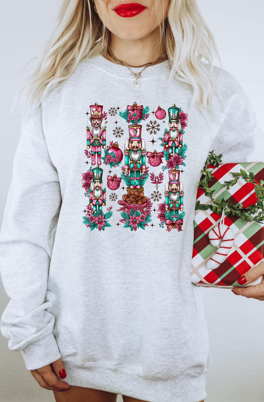 Nutcracker Christmas Collage Sweatshirt