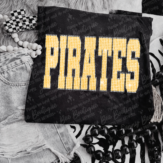 Pirates Faux Rhinestone T-Shirt