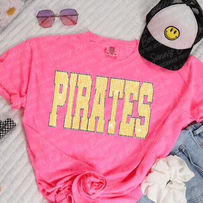 Pirates Faux Rhinestone T-Shirt