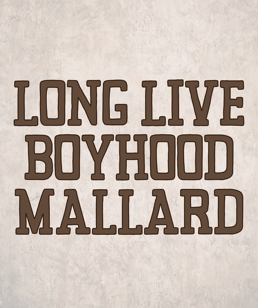 LONG LIVE BOYHOOD | MALLARD | KIDS STYLE