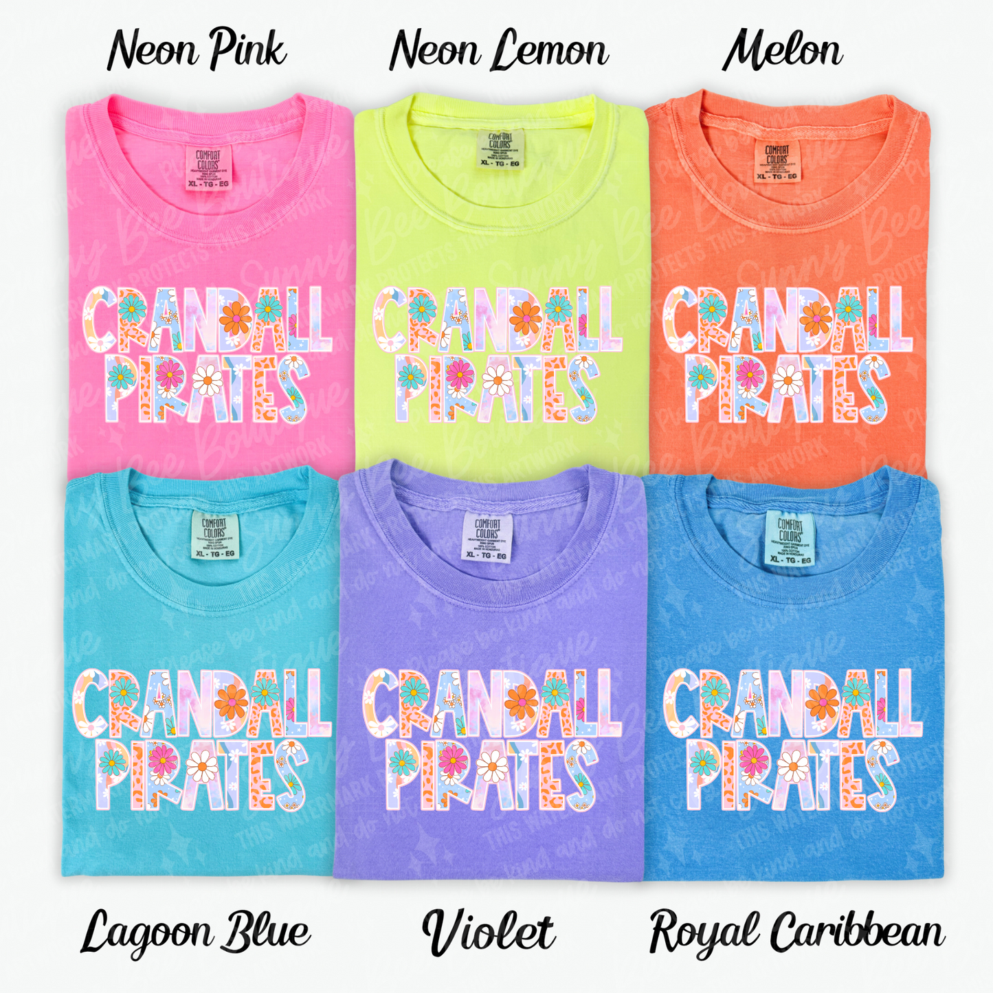 Crandall Pirates Floral T-Shirt