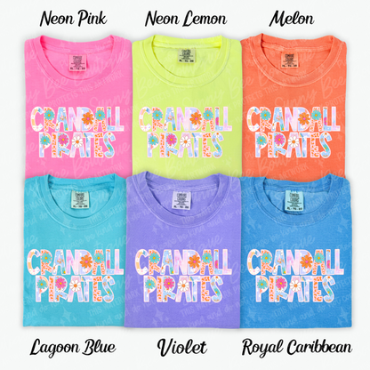 Crandall Pirates Floral T-Shirt