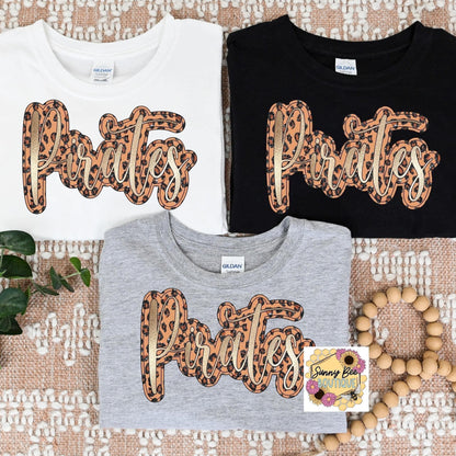 Pirates Script Leopard Glitter and Foil - 4