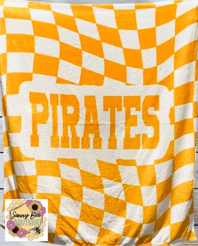 Yellow Gold Pirates Blanket