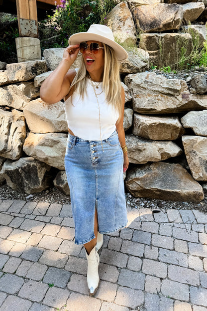 JULES DENIM SKIRT SIZE L/XL