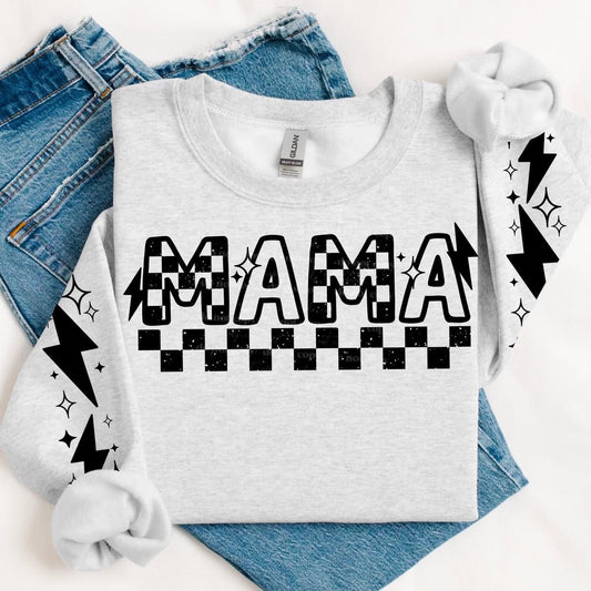 Mama Checkered Bolt With Double Sleeve