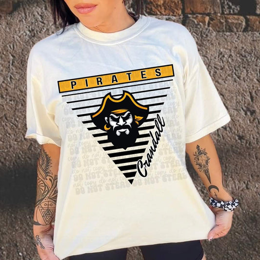 Crandall Pirates Striped Triangle Shirt