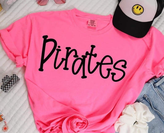Funky Serif Pirates Tee