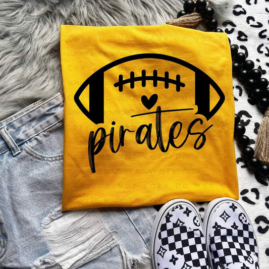 Pirates Football Heart