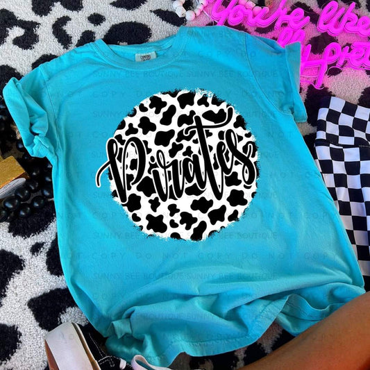 Pirates Circle Cow Print