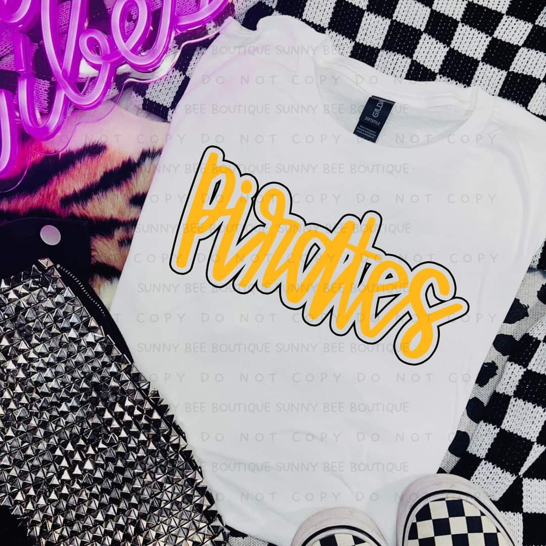 Pirates Hand Letter with Outline