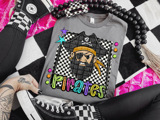Pirates Bright Checker Graphic
