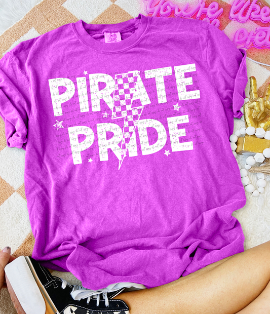 Pirate Pride Bolt Checker WHT Graphic