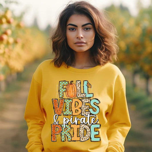 Fall Vibes & Pirates Pride Graphic