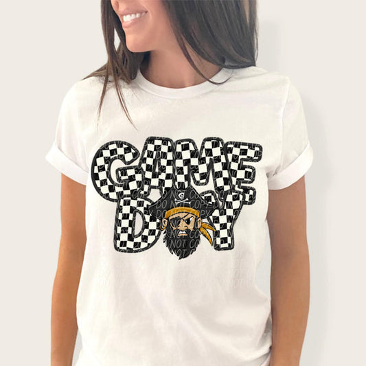 Pirates Game Day Checker Graphic