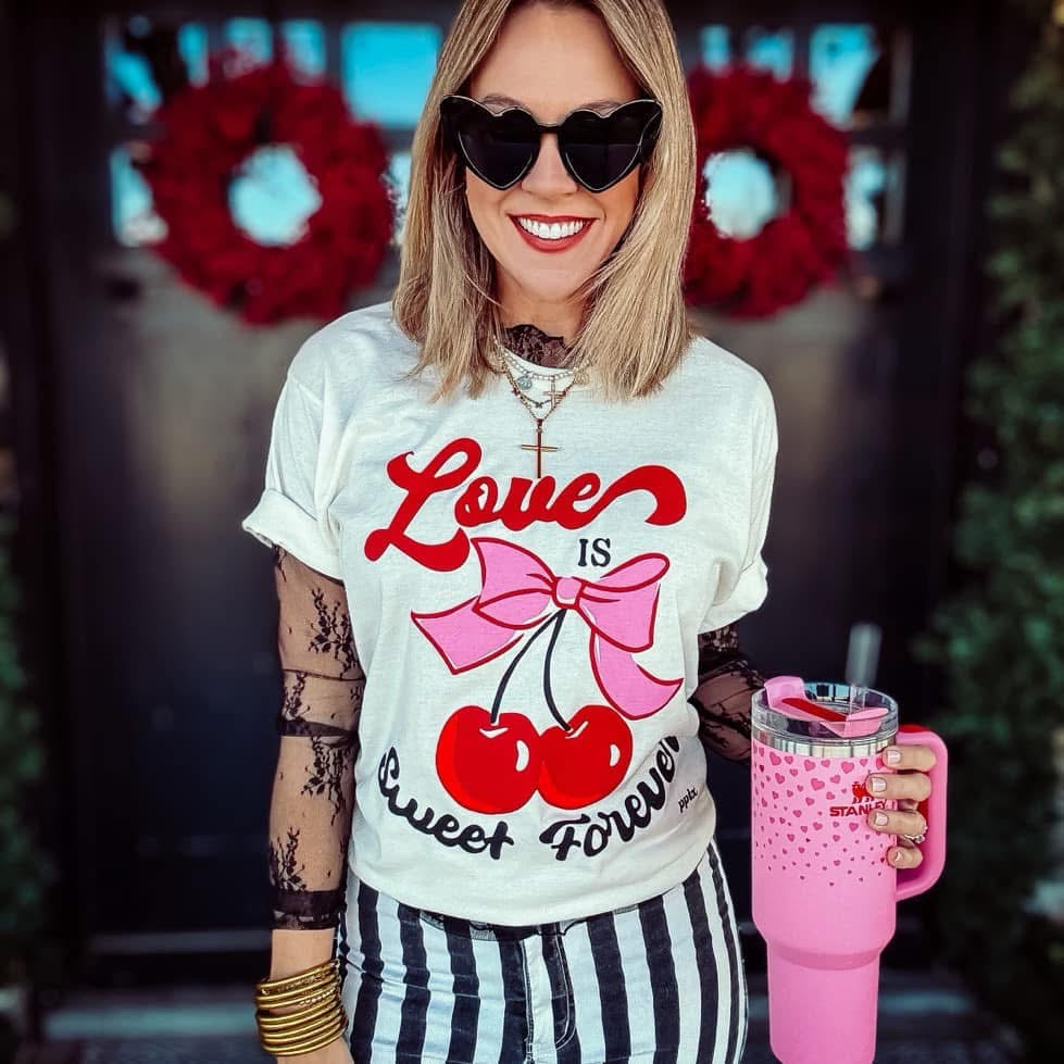 Love is Sweet Cherry Tee