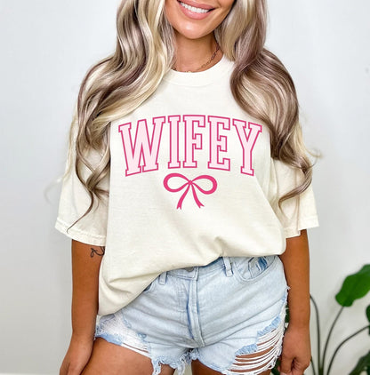 Wifey Bow Tee / Other Title Options Avail