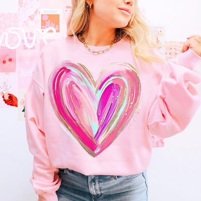 Brushstroke Heart Sweatshirt