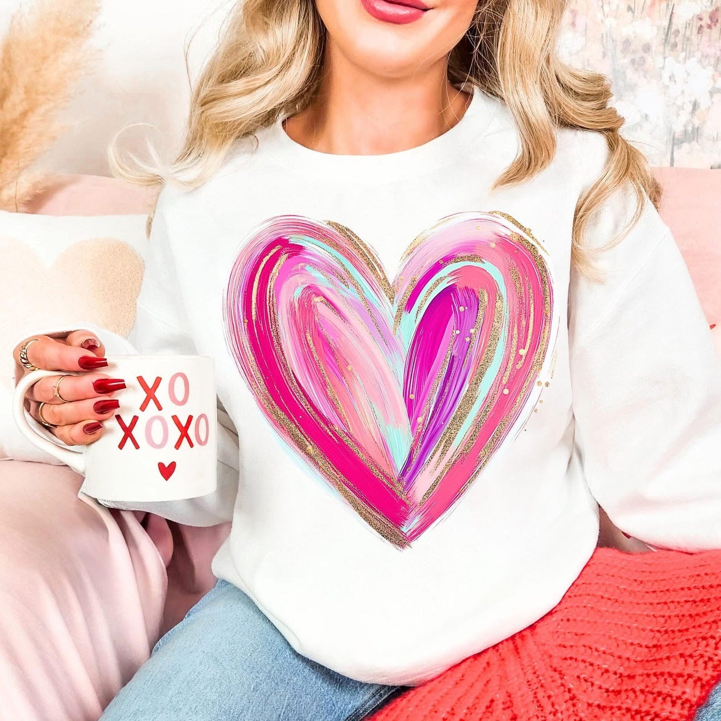 Brushstroke Heart Sweatshirt