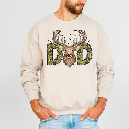 Camo Buck Dad Sweatshirt