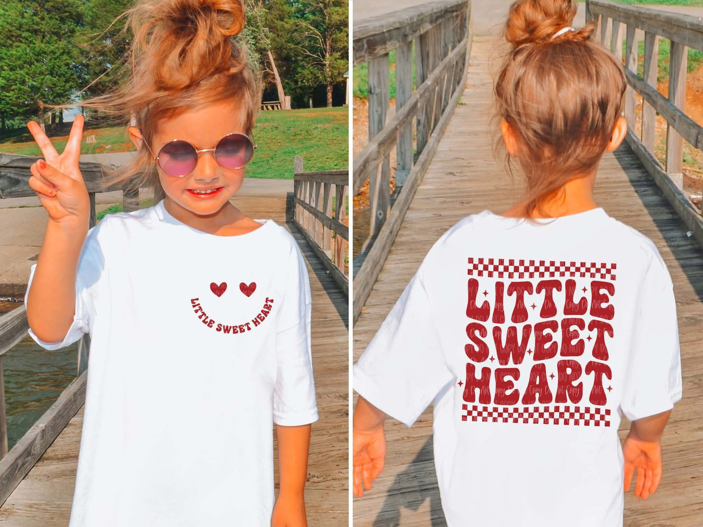 Little Sweet Heart Youth Tee with Pocket