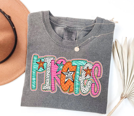 Pirates Bright Stripe Dotted Graphic