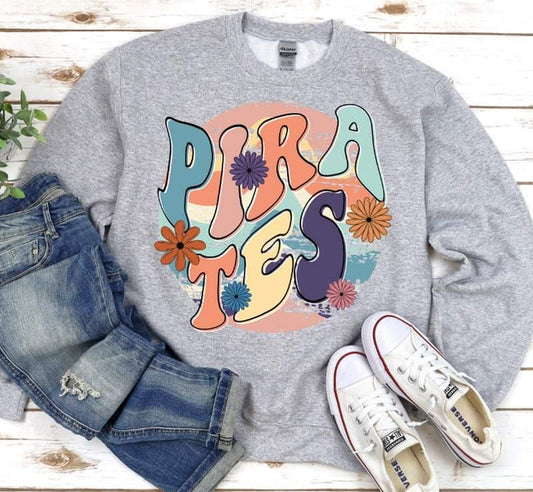 Pirates Retro Floral Graphic