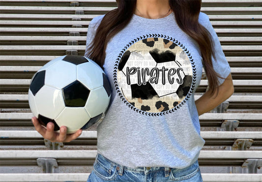 Pirates Leopard Soccer Graphic
