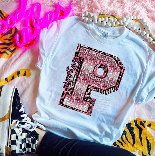 Pirates Pink Zebra Graphic