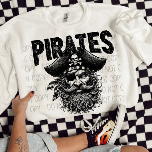 Pirates Varsity Blk Graphic
