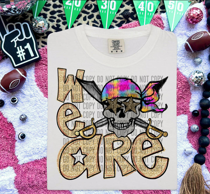 We Are Pirates Star Eyes Rainbow Graphic