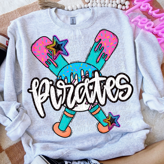 Pirates Drip Baseball Graphic