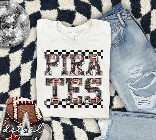 Pirates Football Checker Graphic