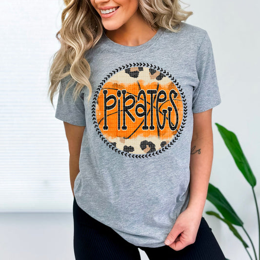Pirates Leopard Basketball Graphic