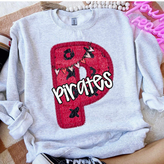 Pirates Pink P Graphic