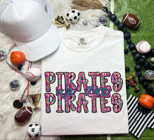 We Are Pirates Rainbow Brushstrokes Graphic