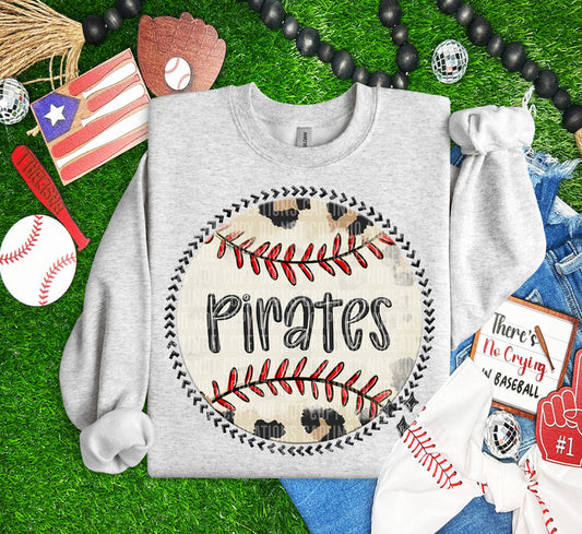 Pirates Leopard Baseball Graphic