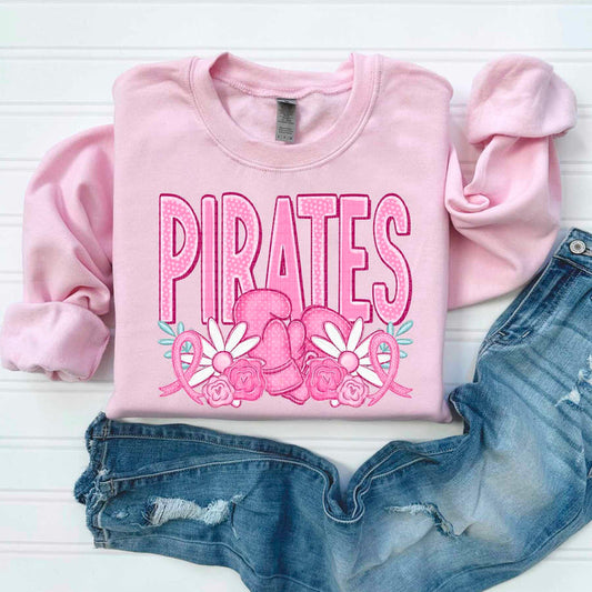 Pirates Pink Boxing Gloves Graphic