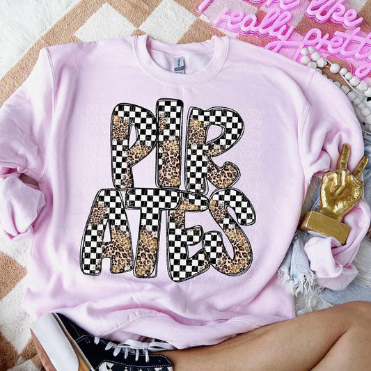 Pirates Checker Leopard Graphic