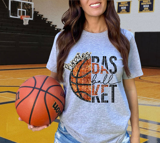 Pirates Basketball Leopard Graphic